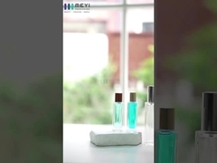 Botol Tes Perfume Putih Glossy Travel dengan Logo Khusus