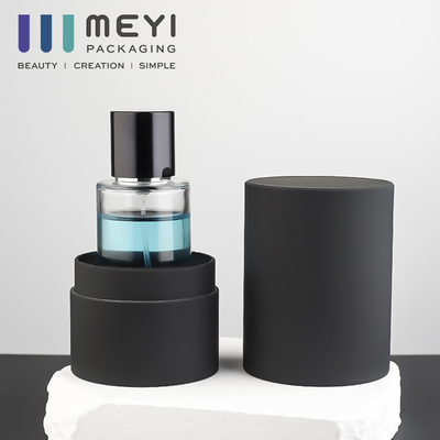 Gelas Botol Parfum Transparan Silinder Kosong Dengan Tutup Magnetik 50 Ml Dengan Kotak Kado