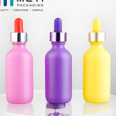 SGS Kaca Bottle Dropper Bulat 1000pcs Hot Stamping Untuk Profesional