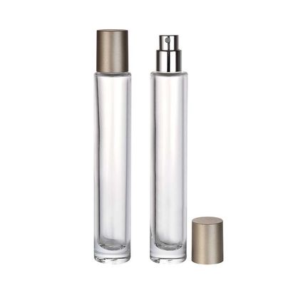 Botol Tes Perfume Putih Glossy Travel dengan Logo Khusus