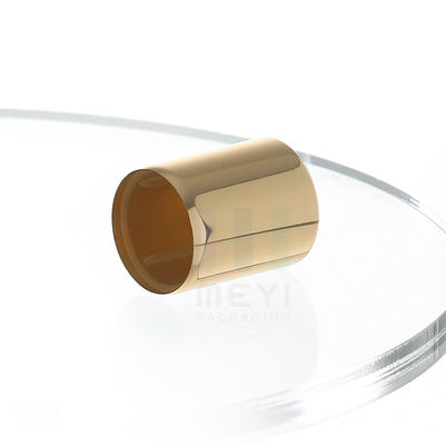 Kap Botol Parfum Ringan Dalam Warna Emas Aluminium Dengan Versi Crimp Neck Finish