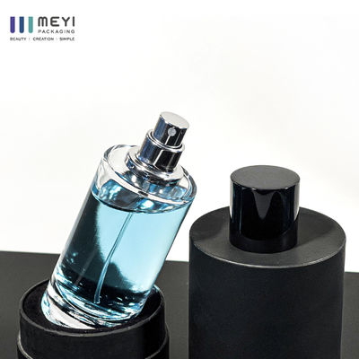 Luxury 50ml Glass Perfume Bottle with Magnetic Cap and Screen Printed Gift Box